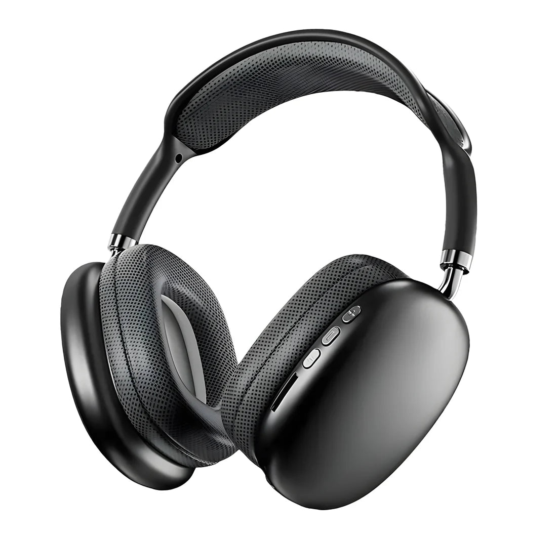 Wireless Bluetooth Headphones – Premium Over-Ear Stereo Headset with Comfortable Ear Cushions - Black